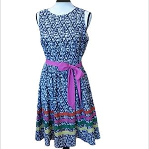 Eliza J fit and flare ribbon sash dress size 12